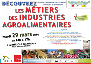 affiche les métiers de l'agroalimentaire