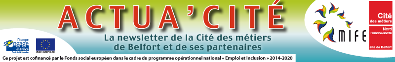 actua'Cité la newsletter de la Cité des métiers et de ses partenaires