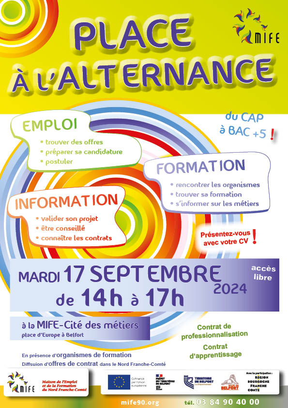 mercredi 29 mai Place à l'alternance